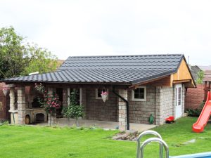 LunaGarten Beton-Zäune und Gartenhäuser